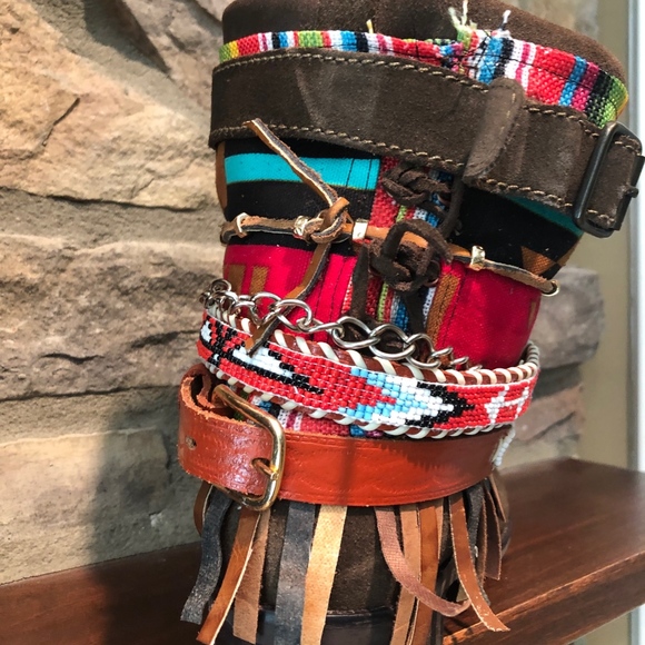 Up cycled Women's suede boots - Picture 3 of 4